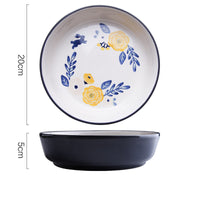 Four Seasons Underglaze Ceramic Plate - 4 styles