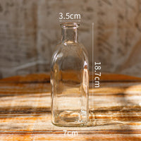 Small Glassware Vase Small Mouth Storage - Green Moon