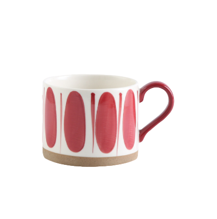 Red Leaf Ceramic Mug