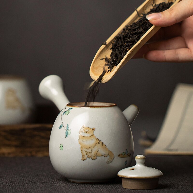 Japanese Style Cute Cat Tea Pot - 5 styles