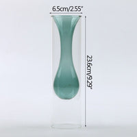 European Double Layered Glass Vase