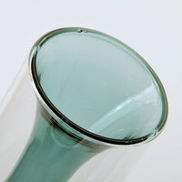 European Double Layered Glass Vase