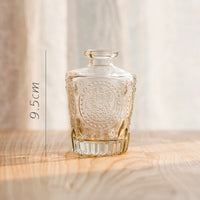 Small Glassware Vase Small Mouth Storage - Green Moon