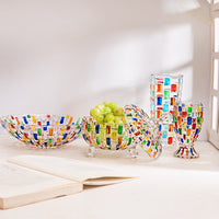 Rainbow Stained Glass Tableware Set