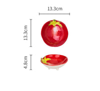 Tomato Shaped Small Plate - Green Moon