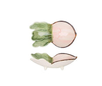 Radish Shaped Small Plate - Green Moon