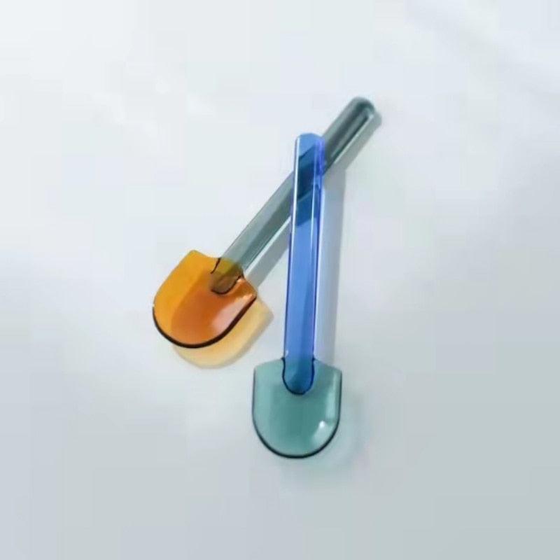 Coloured Glass Spoons - Green Moon