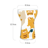 400ml Pig Glass Tumbler - Green Moon