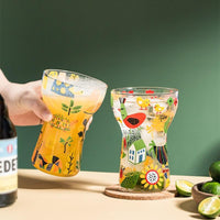 400ml Fruit Glass Tumbler - Green Moon