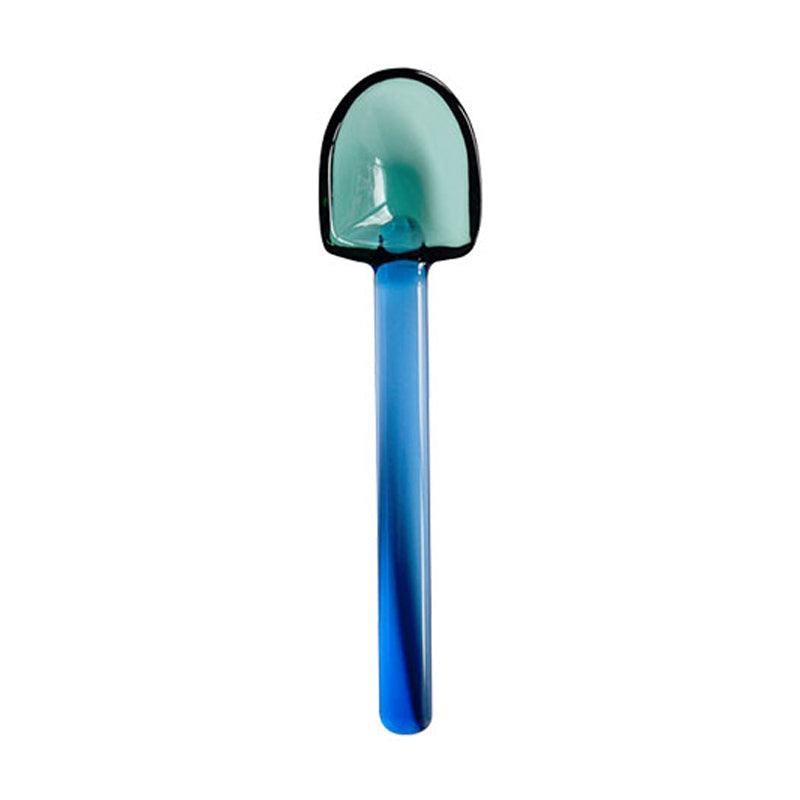 Coloured Glass Spoons - Green Moon